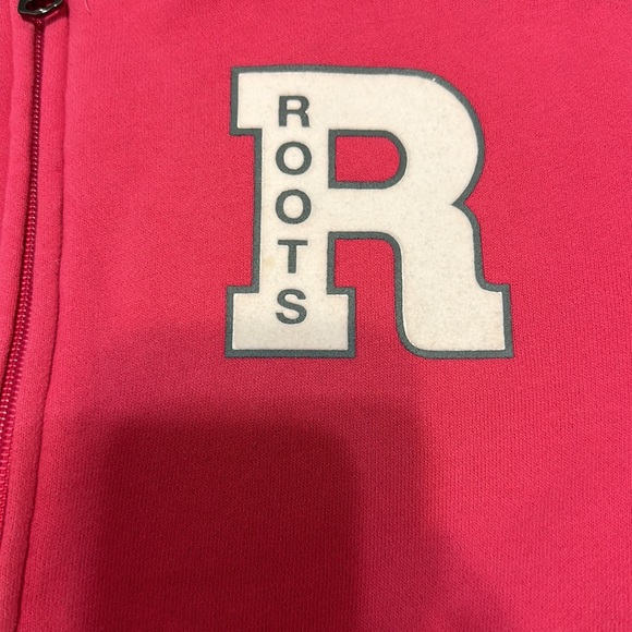 Vintage Roots zip up. No hood. Bright pink and grey. Worn once - Picture 5 of 6